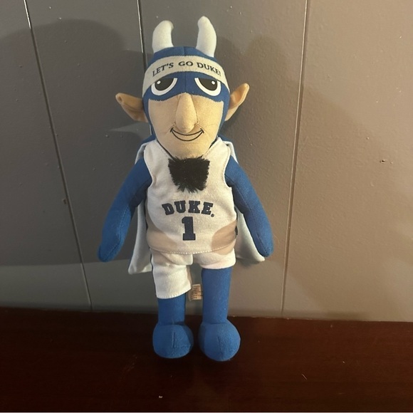 Blue Devil Duke University Mascot Collegiate Critters Plush Basketball - Picture 1 of 3